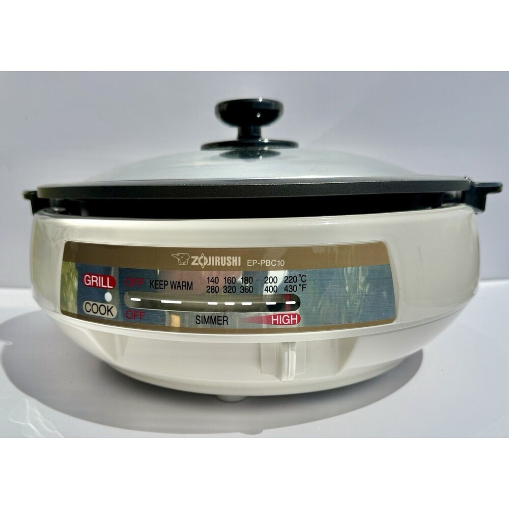 Zojirushi EP-PBC10 Gourmet d'Expert Electric Skillet White Tested Works